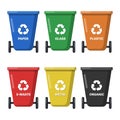 All type of trash can. Suitable for environment poster