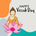 Vesak Day is a holy day for Buddhists. Happy Buddha Day