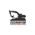 Excavator and backhoe logo vector template Royalty Free Stock Photo