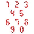 set of number logo vector Royalty Free Stock Photo