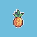 pixel art pineapple illustration icon Royalty Free Stock Photo