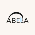 Simple and unique letter or word ABELA font with paint roller in EL image graphic icon logo design abstract concept vector stock. Royalty Free Stock Photo