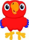 Cute Macaw bird cartoon Royalty Free Stock Photo