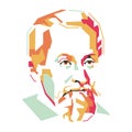 Johannes Kepler simple colour illustration