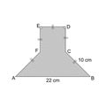 Flat Shape, square and isosceles trapezoid shapes. Illustration of flat shape question for high school.