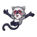 Cute samango monkey cartoon posing Royalty Free Stock Photo