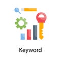 Keyword vector outline Icon Design illustration. Royalty Free Stock Photo