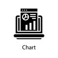 chart vector Solid Icon Design illustration. Royalty Free Stock Photo