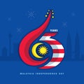 Malaysia Independence Day - 65th years and Kuala Lumpur cityscape