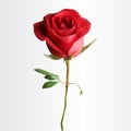 Realistic red rose flower vector design