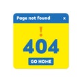 404 error web page template for website. Oops page not found. Modern vector illustration. Royalty Free Stock Photo