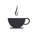 Hot black coffee cup logo icon Royalty Free Stock Photo