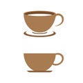 Hot coffee cup logo icon Royalty Free Stock Photo
