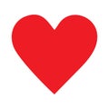 The red heart symbol represents love and affection. Love icon for design purposes that show affection.