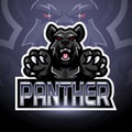 Panther esport logo mascot design