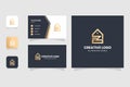 vector graphic of letter EZ Luxury Home Real Estate Logo Royalty Free Stock Photo