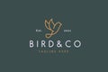 Wild Bird Nature Life Illustration Logo and Branding