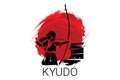 Japanese archery kyudo sport vector line icon. sportman,