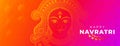 Happy Navratri Facebook Cover Banner Background Design