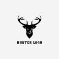collection design hunter, deer style flat and vintage