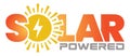 Sun Icon with Power Symbol Clipart for Solar Panel Installation Companies Renewable and Alternative Energy Resource