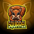 Squirrel esport logo mascot design