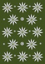 White Flannel Ornament Flower Wallpaper