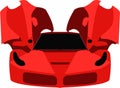 new design red colors speed car JPG vector cut file cricut and for silhouette design for t-shirt Royalty Free Stock Photo