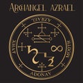 Archangel Azrael Seal, `he whom God helps`, Angel of Death