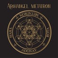 Archangel Metatron Seal, Enoch Chancellor of Heaven Angel of the Covenant Royalty Free Stock Photo