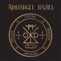 Archangel Raziel Seal, `Secret of God`