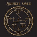 Archangel Samael Seal, Venom of God, Angel of Death, Angel of Destruction, Accuser, Seducer Royalty Free Stock Photo