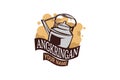 Vector Illustration for Angkringan food stall logo. Royalty Free Stock Photo