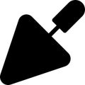 Trowel Icon With Glyph Style