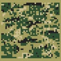 Camouflage, military pixel. Disguise from the enemy.