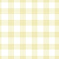 Yellow checkered pattern for rug pattern, clothing, tablecloths, skirts, napkins, and other home designs. Royalty Free Stock Photo