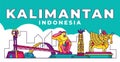 Kalimantan Indonesia landmark Banner