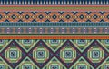 Mexican indian design with tribal ethnic themes on a geometric seamless background