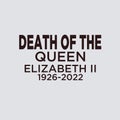 Death of the Queenn Elizabeth II t-shirt, banner, poster, vector design. Royalty Free Stock Photo