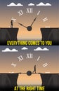 Right Time Vector Illustration Graphic