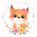 cute little boho animals vector