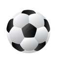 Soccer ball or Football template with natural color uses for sports game. soccer ball or football ball on white background.