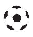Soccer ball or Football template with natural color uses for sports game. soccer ball or football ball on white background.