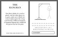 Hangman game page vector, kids activity notebook page.