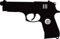 Beretta M9 jpg image with svg vector cut file for cricut and silhouette
