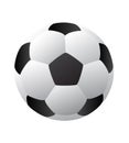 Soccer ball or Football template with natural color uses for sports game. soccer ball or football ball on white background.