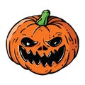 Color pumpkin vector