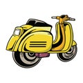 Color Scooter vector