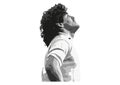 Image of Maradona seen from the side, White background Royalty Free Stock Photo