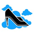 Cloud button highheel